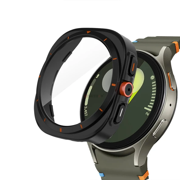 Samsung Galaxy Watch 7 44mm Ultra Dönüştürücü Kasa Koruyucu  Siyah ürün görseli 1