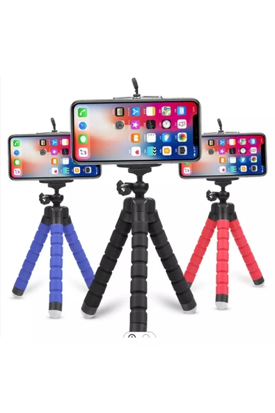 AXYA Selfi Tripod 18cm Selfe Flexi Pod 18 cm Siyah - Resim 2