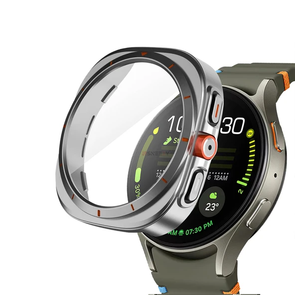 Samsung Galaxy Watch 7 44mm Ultra Dönüştürücü Kasa Koruyucu  Gümüş ürün görseli 1