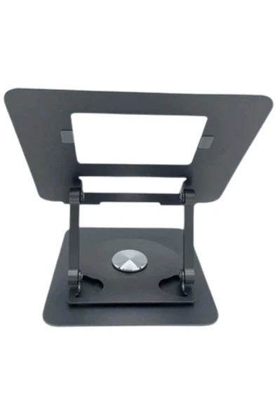 AXYA Notebook Macbook Uyumlu Standı 360 Derece Metal Çok Fonsiyonlu - Füme ürün görseli 1