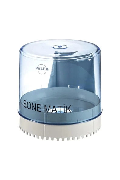 Bonematik Hijyenik Bone Dispenseri Şeffaf Mavi Beyaz ürün görseli 1