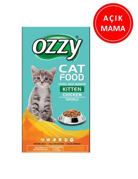 Ozzy Tavuklu Yavru Kedi Maması 1 Kg AÇIK ürün görseli 1