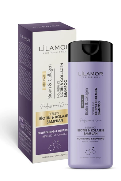 Lilamor Biotin ve Kolajen Saç Dökülmesine Karşı Hızlı Sac Uzatan Onarıcı Besleyici Şampuan 400ml ürün görseli 1