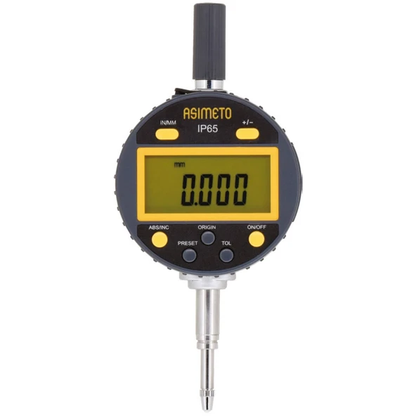 ASIMETO 0-12.7mmx0.01 IP65 DİJİTAL KOMPARATÖR SAATİ AS-407012 ürün görseli 1