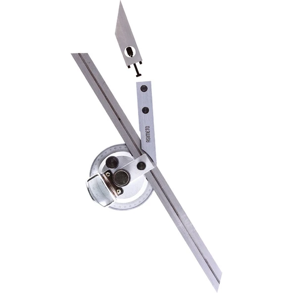 ASIMETO AÇI ÖLÇER 3-ÇUBUK BÜYÜTEÇLİ (150mm, 200mm, 300mm) AS-490065 ürün görseli 1
