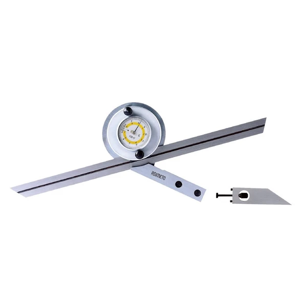 ASIMETO SAATLİ AÇI ÖLÇER 3-ÇUBUK (150mm, 200mm, 300mm) AS-490102 ürün görseli 1