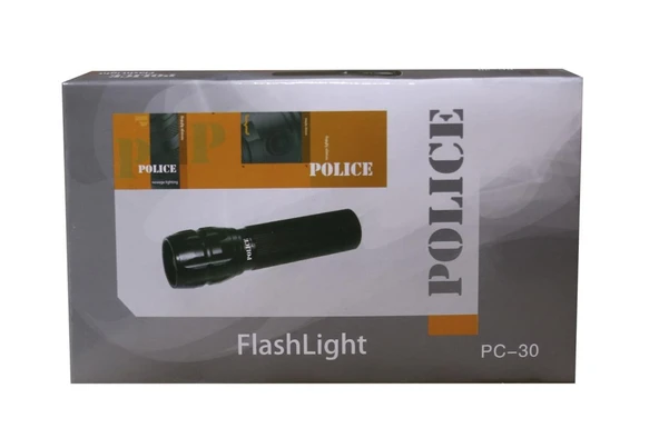 Polıce PC-30 Cree Led+zoom El Feneri ( 3 Tane İnce Kalem Pille Çalışır) ürün görseli 1