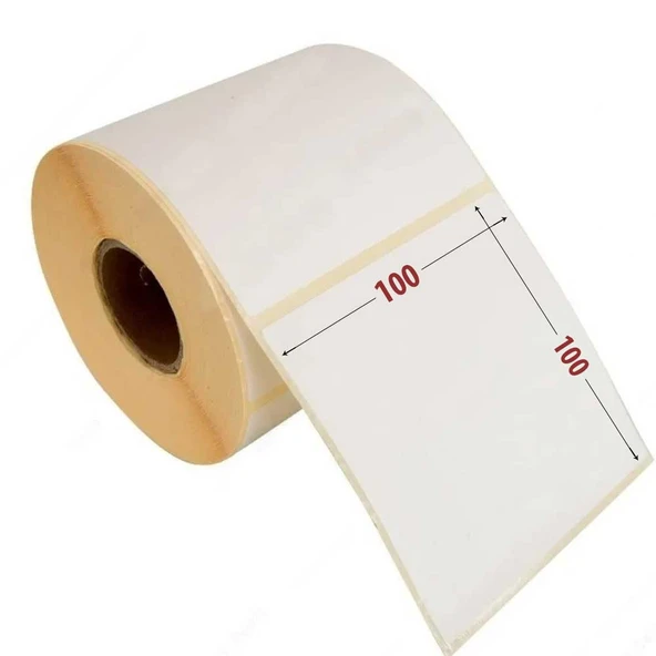 100x100 Yapışkanlı Termal Kargo Etiketi 500 Sarım Termal Etiket ürün görseli 1