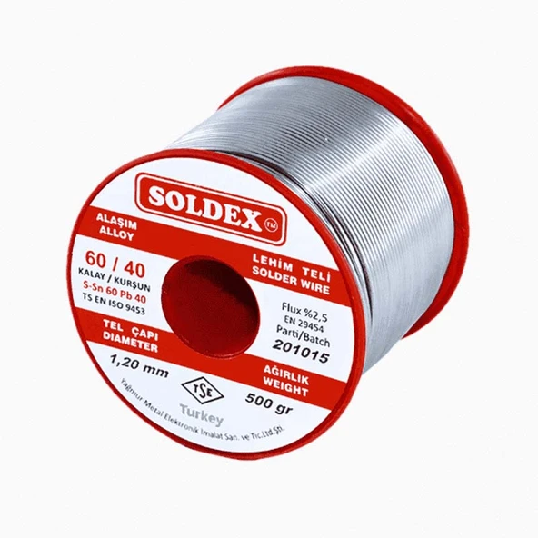 Lehim Teli Kurşunlu SN 60 PB 40 1,20mm 500Gr 60/40 ürün görseli 1