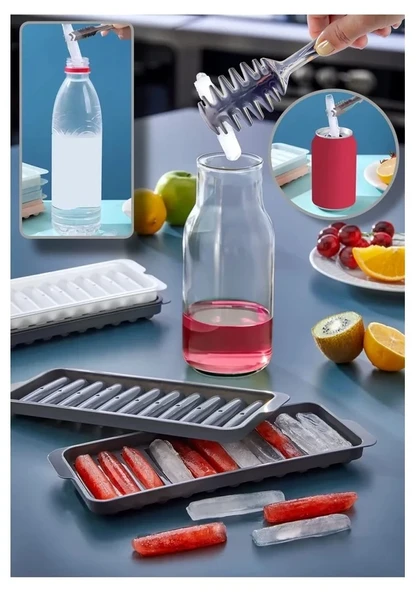2 Adet Pratik Çubuk Şeklinde Kokteyl Sunum Buz Kalıbı ürün görseli 1