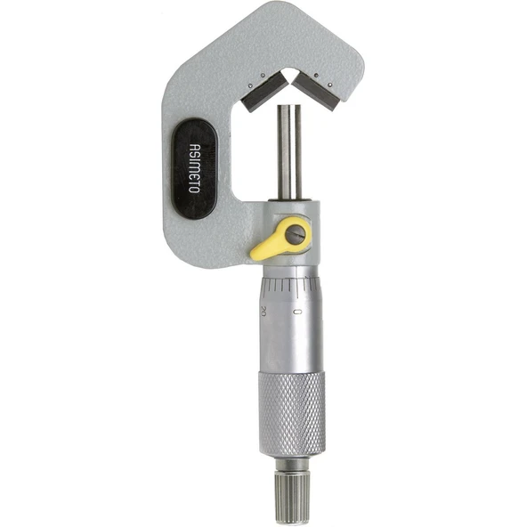 ASIMETO 5-20x0.01mm V YATAKLI MEKANİK MİKROMETRE AS-151020 ürün görseli 1