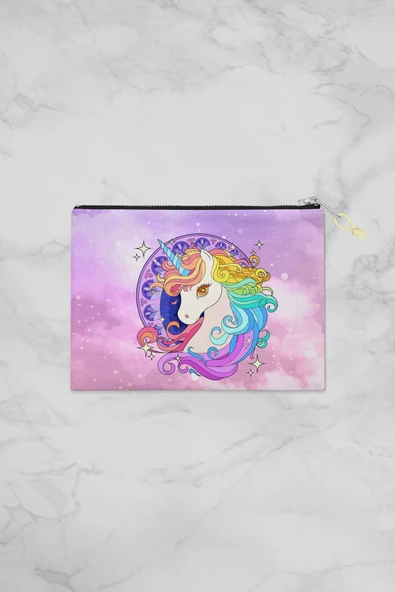 MoveBeach Unicorn Desenli Çok Amaçlı Portföy & Clutch Çanta ürün görseli 1