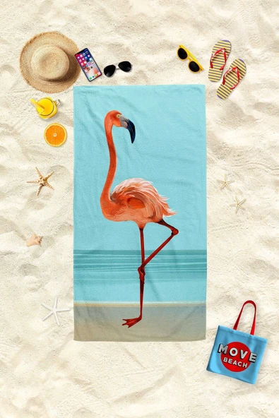 MoveBeach Desenli Plaj Havlusu, Banyo Havlusu ürün görseli 1