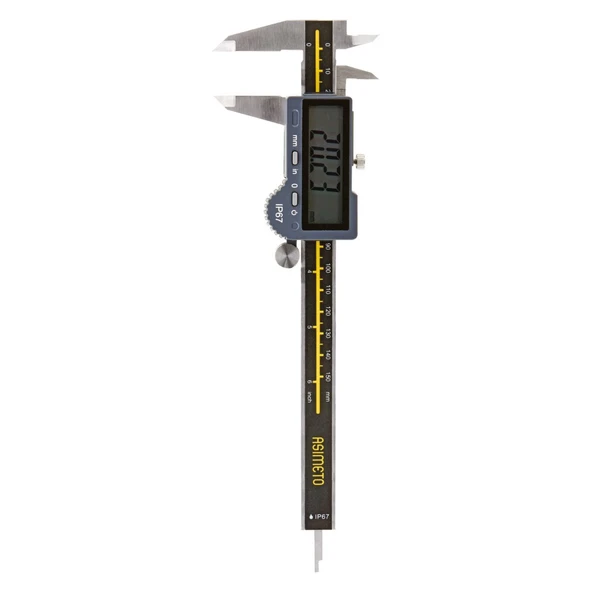 ASIMETO 0-300mmx0.01 IP67 DİJİTAL KUMPAS BÜYÜK EKRAN AS-305125 ürün görseli 1