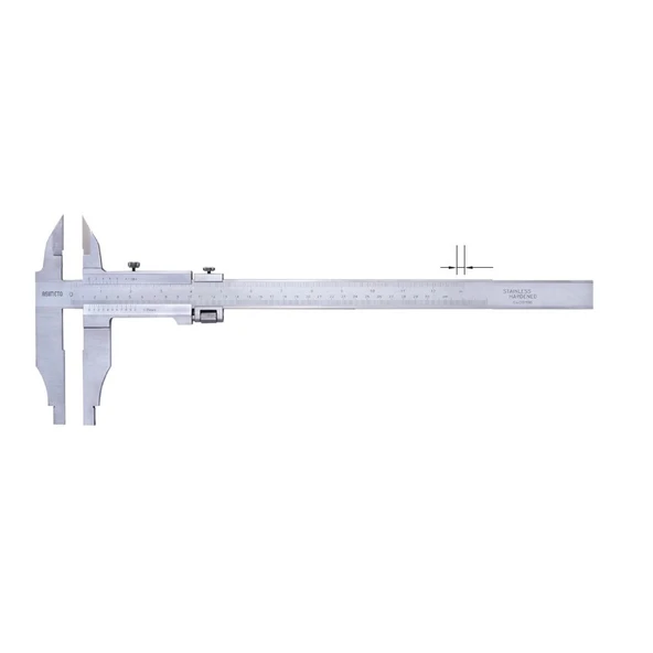 ASIMETO 0-300mmx0.05 ÇİFT ÇENE AĞIR İŞ MEKANİK KUMPAS AS-302122 ürün görseli 1