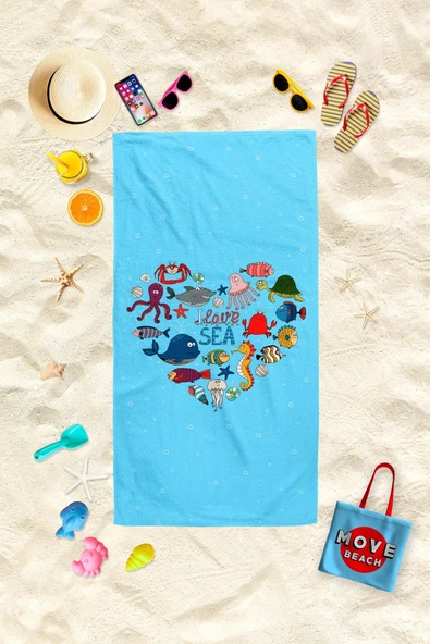 MoveBeach Plaj Havlusu, Banyo Havlusu ürün görseli 1