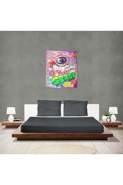 move home Desenli kumaş duvar örtüsü - Resim 5