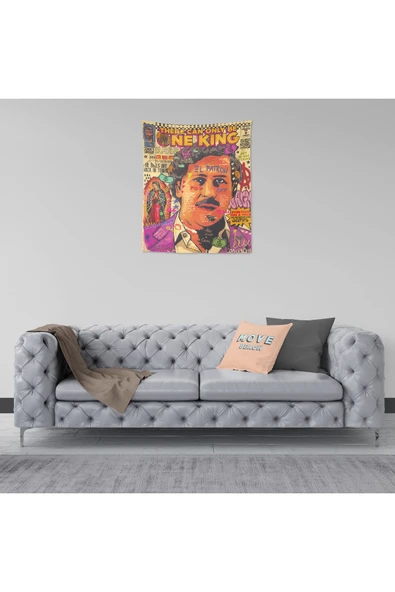 move home Desenli kumaş duvar örtüsü,duvar halısı ürün görseli 1