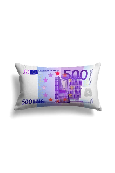 move home Dekoratif Kırlent Çift Taraf Euro Desenliı 30x50cm Içi Dolgulu ürün görseli 1