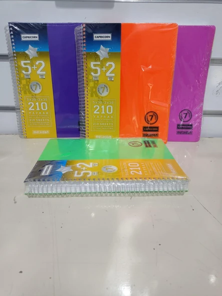 METEKSAN A4 CAPRİCORN SPİRALLİ PP KAPAK 210YP 5+2 ürün görseli 1