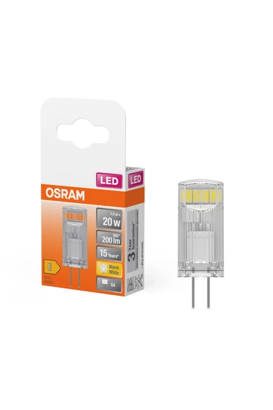 Osram Led Kapsül 1.8W 2700K 200lm G4 Duy Sarı Işık Ampul ürün görseli 1