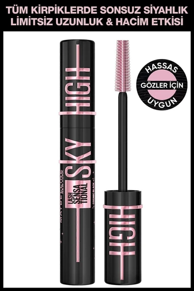 Maybelline New York Lash Sensational Sky High Cosmic Black Maskara 30152830 ürün görseli 1