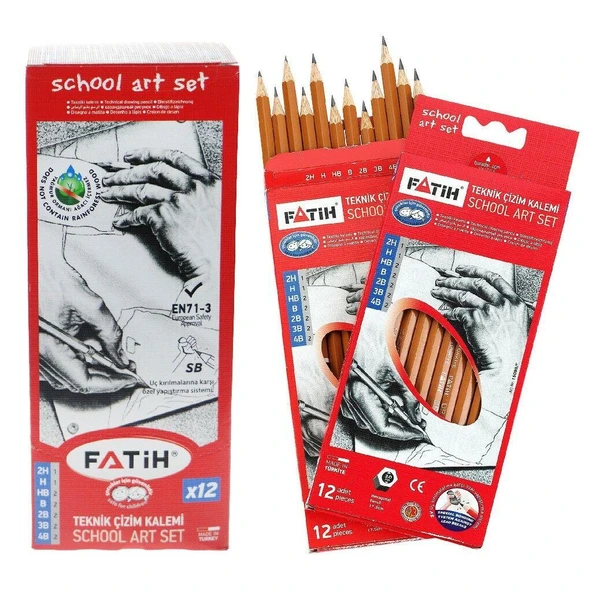 FATİH DERECELİ KALEM SCHOOL 12 Lİ SET ürün görseli 1