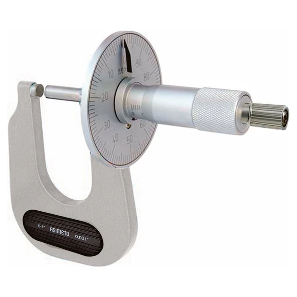 ASIMETO 0-50mmx0.01 MEKANİK SAC MİKROMETRE AS-158530 ürün görseli 1