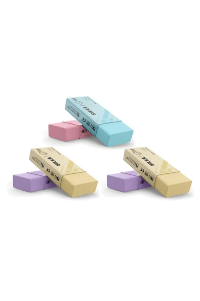 SİLKA SİLGİ PASTEL  RENK TPR 5 ADET ürün görseli 1