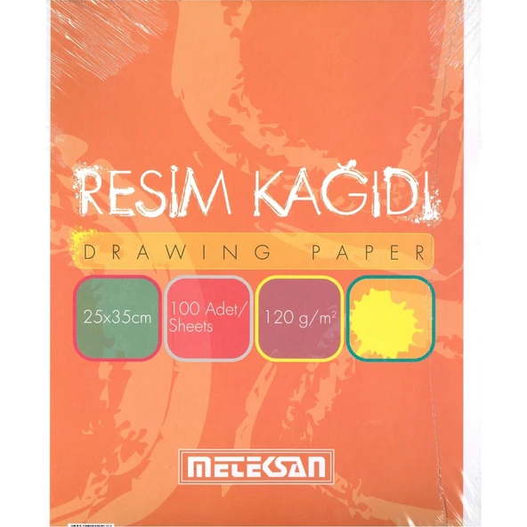METEKSAN 25X35 RESİM KAĞIDI 120gr 100 lü ürün görseli 1