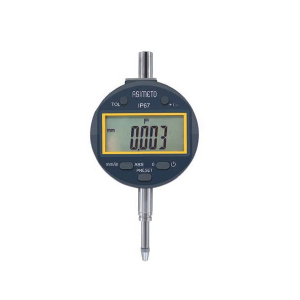 ASIMETO 0-12.7mmx0.001 IP67 DİJİTAL KOMPARATÖR SAATİ AS-408016 ürün görseli 1