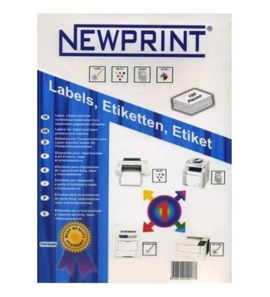 NEWPRINT LASER CD ETİKETİ 117x40 2 Lİ 100 LÜ PAKET ürün görseli 1