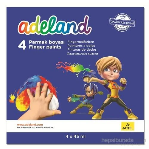 ADEL PARMAK BOYASI 45 ML 4 RENK ürün görseli 1