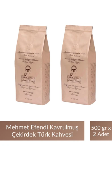Mehmet Efendi Kavrulmuş Çekirdek Türk Kahve 500 gr x 2 Adet ürün görseli 1