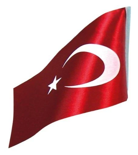 VELTE MASA BAYRAĞI 15x22,5 TÜRK BAYRAĞI ürün görseli 1