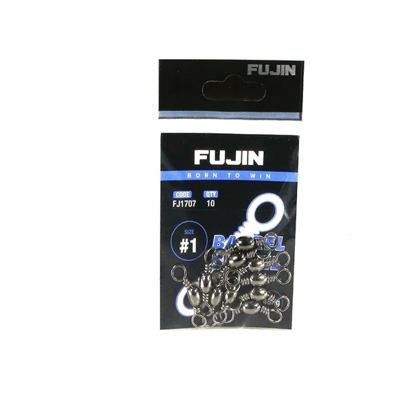 Fujin Barrel Swivel Fırdöndü Black Nickel 3-0 No ürün görseli 1