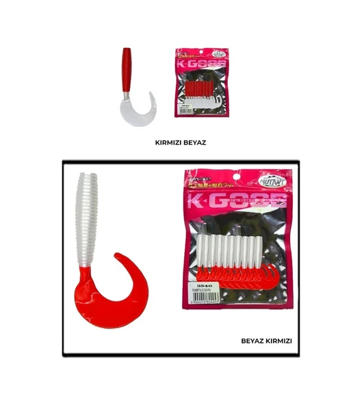 Mutant 3540 Micro Snap 6cm Levrek Silikonu 10lu Paket Suni Yembeyazkırmz ürün görseli 1