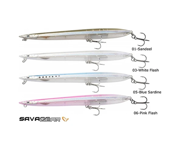 Savage Gear Sandeel Surf Walker 15.5 Cm 23g Suni Yem F03-White Flash ürün görseli 1