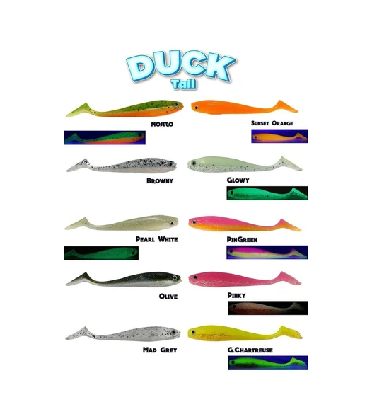 Fujin Duck Tail 9 Cm Pearl White -Sb09 - Resim 2