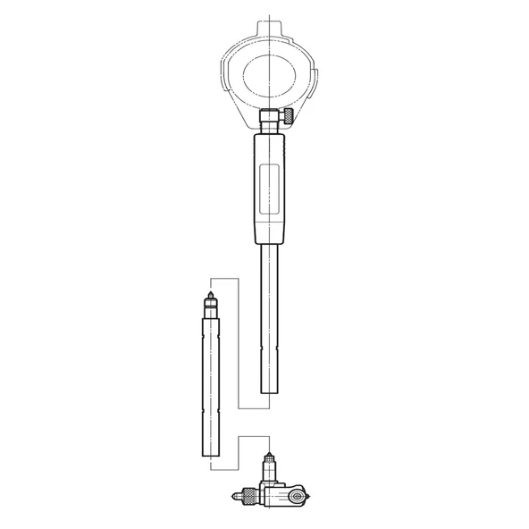 ASIMETO 160-250/250-400 SİLİNDİR KOMPARATÖRÜ UZATMA 125mm AS-480012 ürün görseli 1
