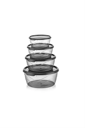Trade Bazaar Yuvarlak Saklama Kabı 4'lü (300-700-1100-1750 ml) ürün görseli 1