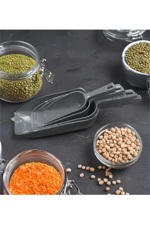 Trade Bazaar 4'lü Set Un, Şeker, Erzak, Bakliyat, Deterjan Vb. Ölçü Küreği ürün görseli 1