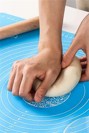 Yuvarlak Yapışmaz Premium Kalite Ölçülü Silikon Hamur Açma Matı 30cm /kek Pasta Pişirme Kağıdı İşlevli ürün görseli 1