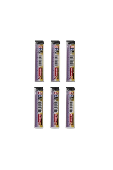 Mikro M-750 75Mm Cetvelli Kurşun Kalem Ucu 0.9Mm - 6 Adet ürün görseli 1