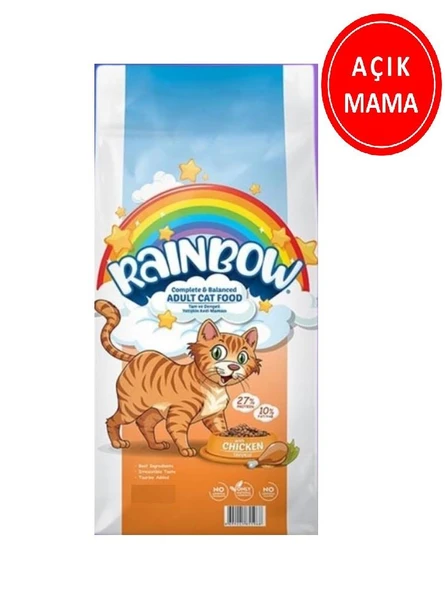 Rainbow Tavuklu Yetişkin Kedi Maması 1 Kg AÇIK ürün görseli 1