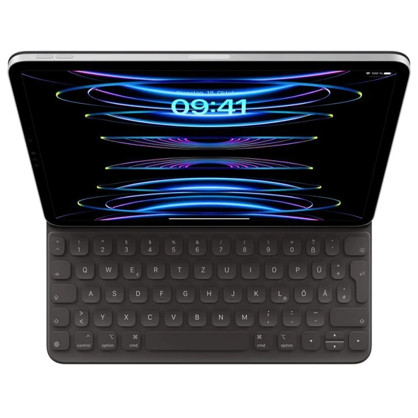 Apple11 inç iPad Pro (4. nesil) ve 11 inç iPad Air (M2) için Smart Keyboard Folio - Almanca MXNK2TD/A ürün görseli 1