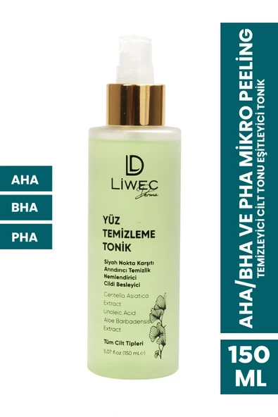 LIWECDERMA Liwec Derma YÜZ TEMİZLEME TONİK - FACE CLEANING TONIC 150ML ürün görseli 1
