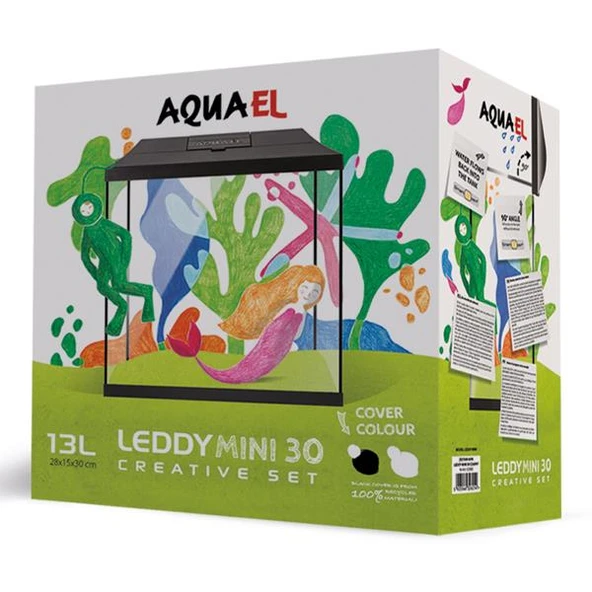 Aquael Aquarium Set Leddy Mini 35 Beyaz - Resim 5