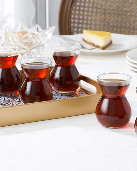 English Home Etnik Cam 6'lı Çay Bardağı 140 ml ürün görseli 1