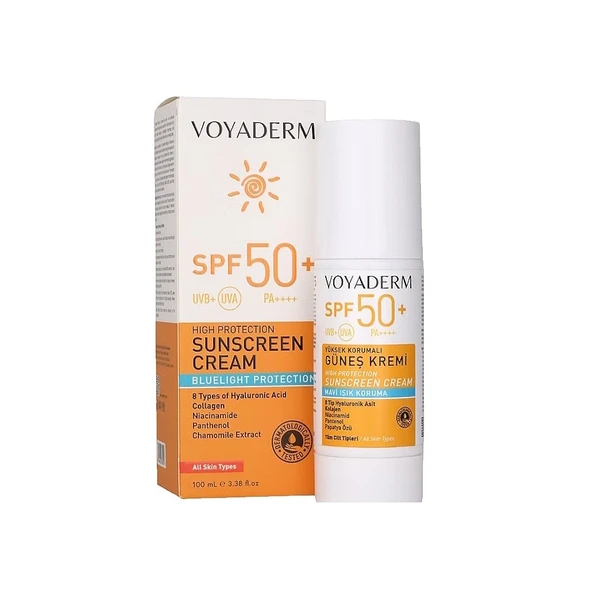 Voyaderm SPF 50+ Mavi Işık Korumalı Kolajenli Güneş Kremi 100 ml ürün görseli 1